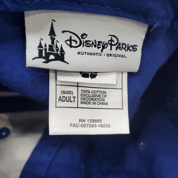 Disney Parks Adult Blue Monster’s University Distressed Strapback Hat Cap. - Picture 10 of 10